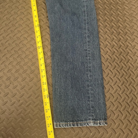 VTG Levis 501 Jeans Men’s 33x30 Blue Regular Straight Button Fly Dark Wash Denim - Picture 7 of 8